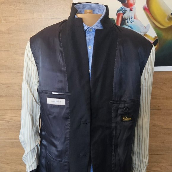 Joseph Abbound Mens Blazer Sport Coat 2 Button Causal Jacket Size 44R Wool Suit - Picture 6 of 13